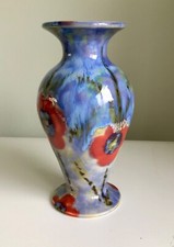 Cobridge Stoneware. Vase Poppy on Ice. 269/6. Anita Harris