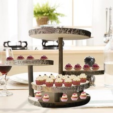 Rustic Stand - Rustic Cake Stand - Wood Stand - Wedding Decor Lot Z1 н■ ω W X1D3