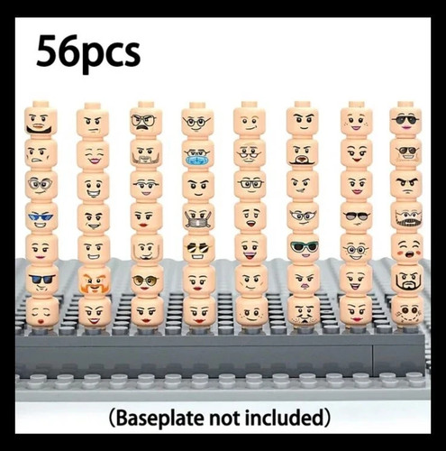 Lego minifigure flesh heads - flesh,