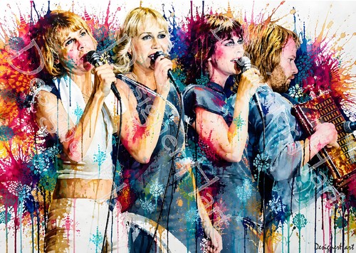 Abba poster painting - poster,