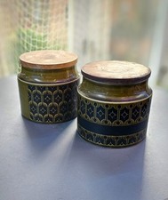 Hornsea Heirloom Green Storage Jars Salt