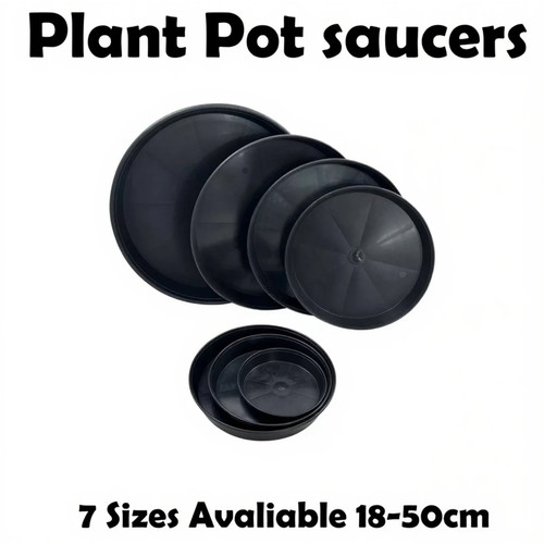 Plant pot saucers - saucers, black