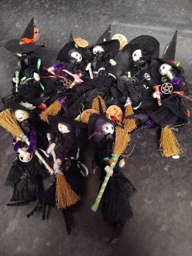 Witch and broom lucky - broom, charm
