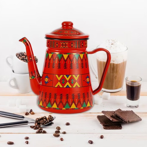 Enamel coffee pot retro water - enamel,