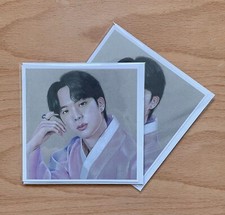 BTS Jin in Hanbok Fan Art Greeting Card 5x5"
