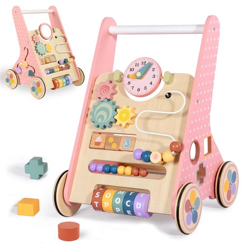 Wooden baby walker - wooden, for