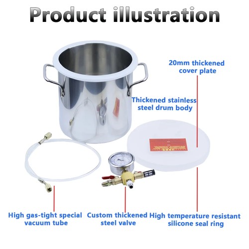 Stainless steel vacuum - 6l,