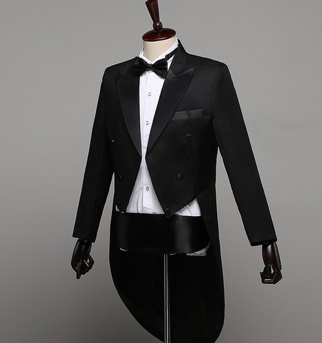 Men tuxedo black magic suit - tuxedo,