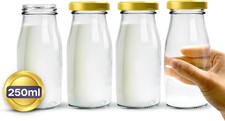 Volila Glass Milk Bottles w/