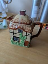 Charming Vintage Sylvac Pottery Cottage Teapot No Damages Or Marks