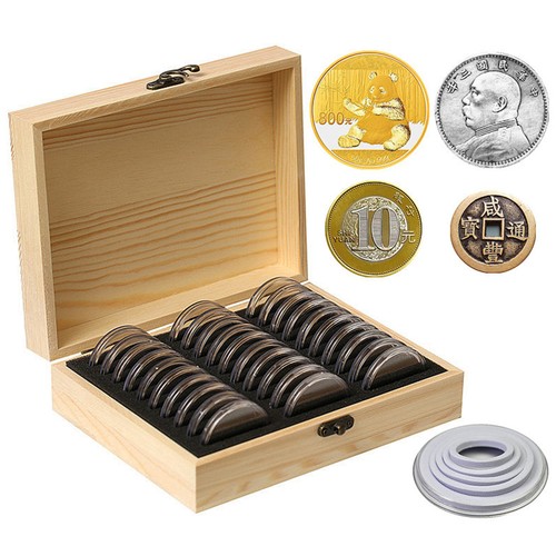 30pcs 51mm wooden coin - 51mm,