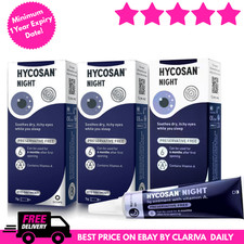 3x Hycosan Night Eye Ointment