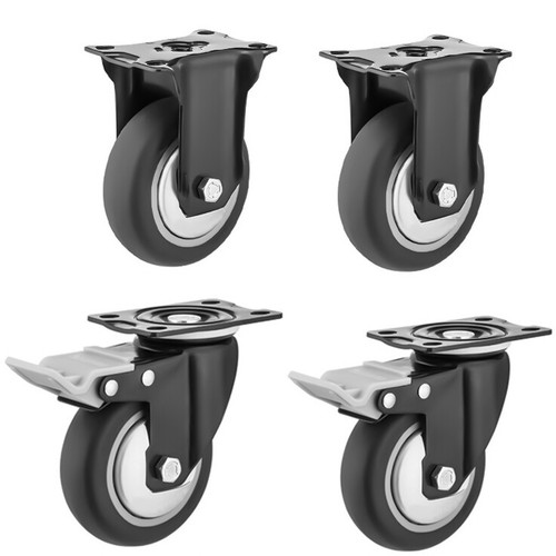 Pack 5 caster wheels - 5",