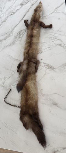 Vintage real fur stole with - real,