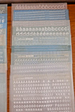 LETRASET - DRY TRANSFER RUB ON