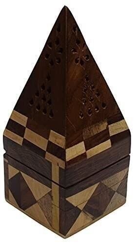Wooden incense and cone - and, burner