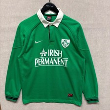Ireland 1999-2000 Home Nike Rugby Shirt Men's Size M Vintage Green Union Jersey
