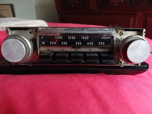 Old style car radio - old,