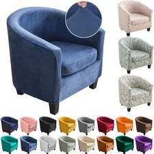 Stretch Tub Chair Slip Covers Arm Bucket Chair Cushion Covers Protector 2 Piece