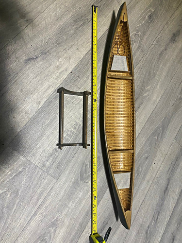 Vintage wooden model - vintage, canoe