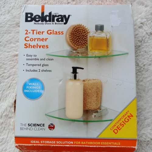 Beldray glass corner shelf - beldray,
