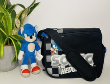 Sonic Hedgehog Tablet Messenger School Bag Case & Plush Official Merchandise