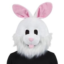BUNNY RABBIT HEAD Adult Plush Mascot Fancy Dress Easter Costume Charity Mask