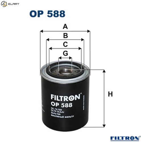 Oil filter 588 - oil, nissan
