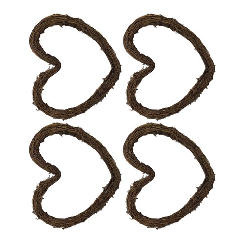Pcs rattan wreath wicker - 4,