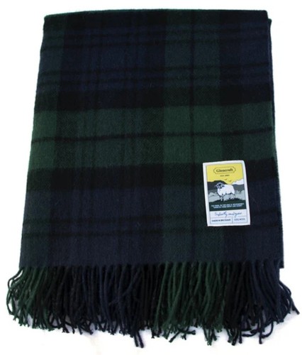 Glencroft black watch tartan - black,