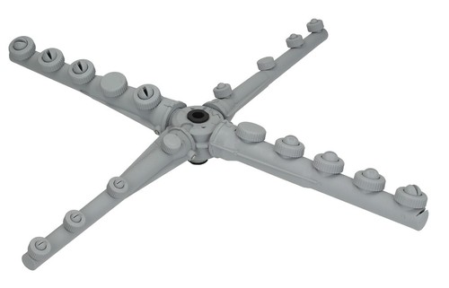 Rotary wash rinse - wash, arm