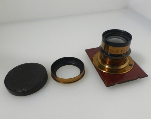 Circa 1890 brass portrait lens - brass,