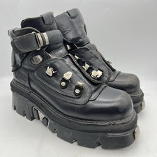 New Rock Reactor Black Leather