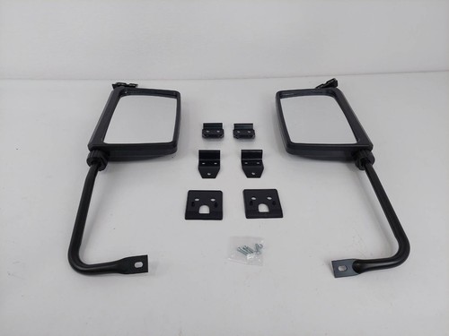 Pair black side mirrors - black,