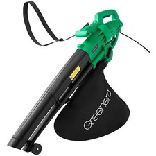 3000W 3 in 1 Leaf Blower Vacuum Cleaner & Mulcher Large 35L Bag Wheels Garden