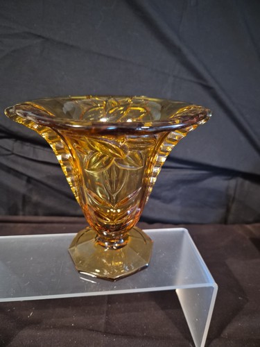 Amber glass vintage art - art, deco
