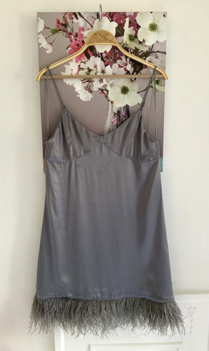 Zara grey real feather - real,