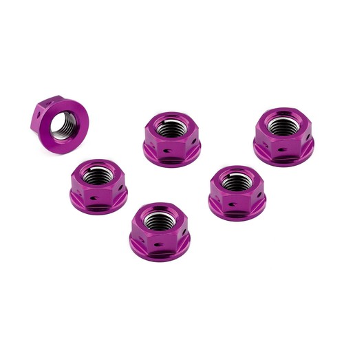 Aluminium sprocket nuts m10 - aluminium,