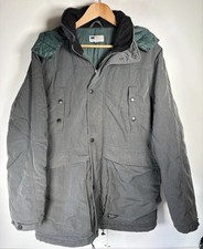 Levis Coat Mens Large Green All Duty Parka Padded Removable Hood Vintage