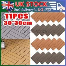 11x WPC Decking Tiles Garden