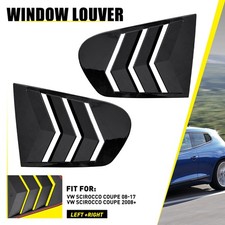 Pair Gloss Black Window Louver
