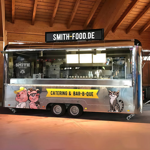 High end food truck trailer - a,