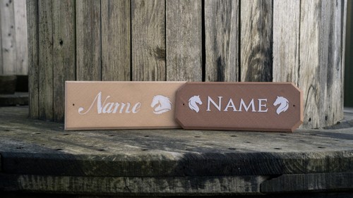 Custom stable door name plaque - stable,
