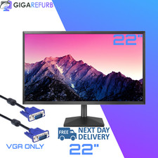 Cheap 22" TFT LCD COMPUTER PC LAPTOP MONITOR SCREEN FLATSCREEN