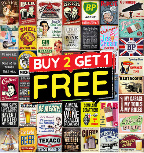 Metal tin sign - plaque, pub