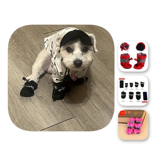 Waterproof dog shoes anti - shoes, slip
