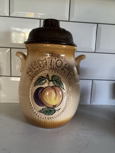 Vintage rumtopf jar - jar, 7x11