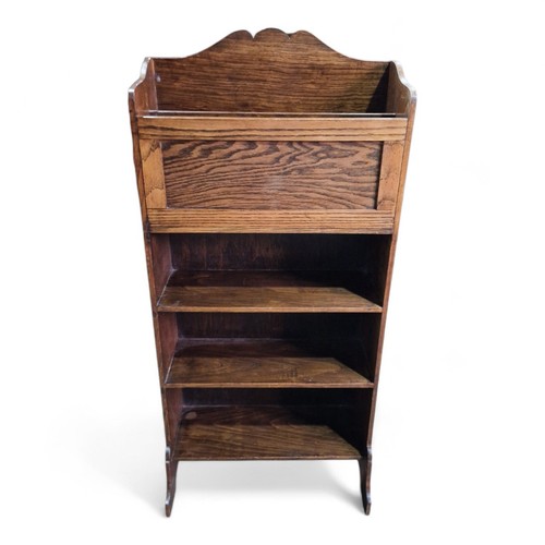 Antique oak bookcase magazine - bookcase,