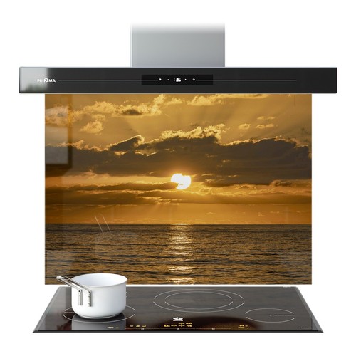 Kitchen glass splashback - kitchen,