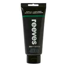 Reeves Mars Black fine Acrylic paint  box of 1 x 200ml tube